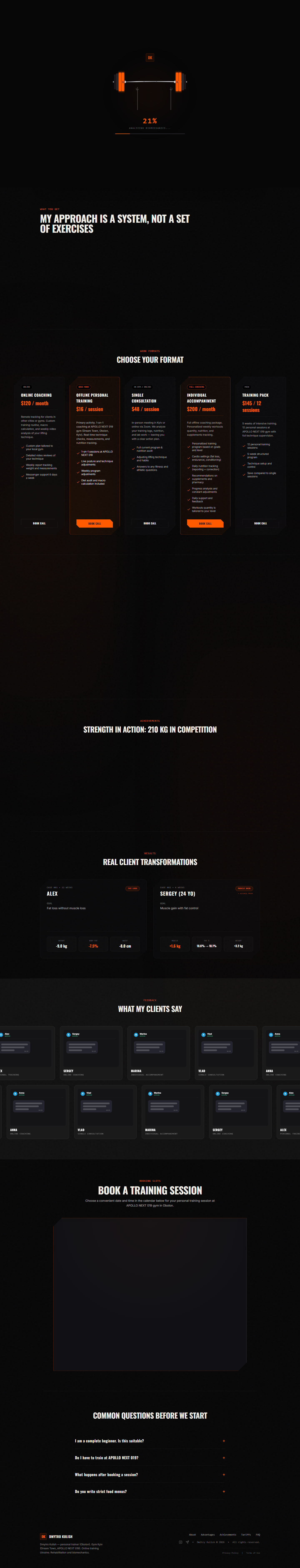Dmitry Kulish site preview